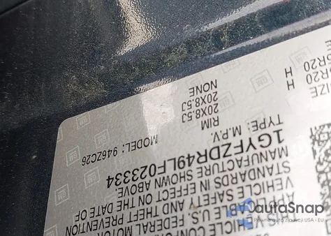 2020 Cadillac Xt4 Awd Premium Luxury z USA, uszkodzony, nr VIN 1GYFZDR49LF023334